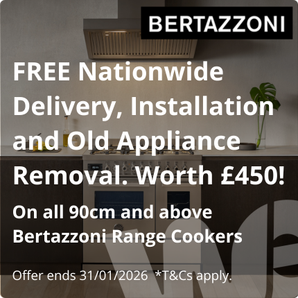 Bertazzoni free delivery install and removal offer
